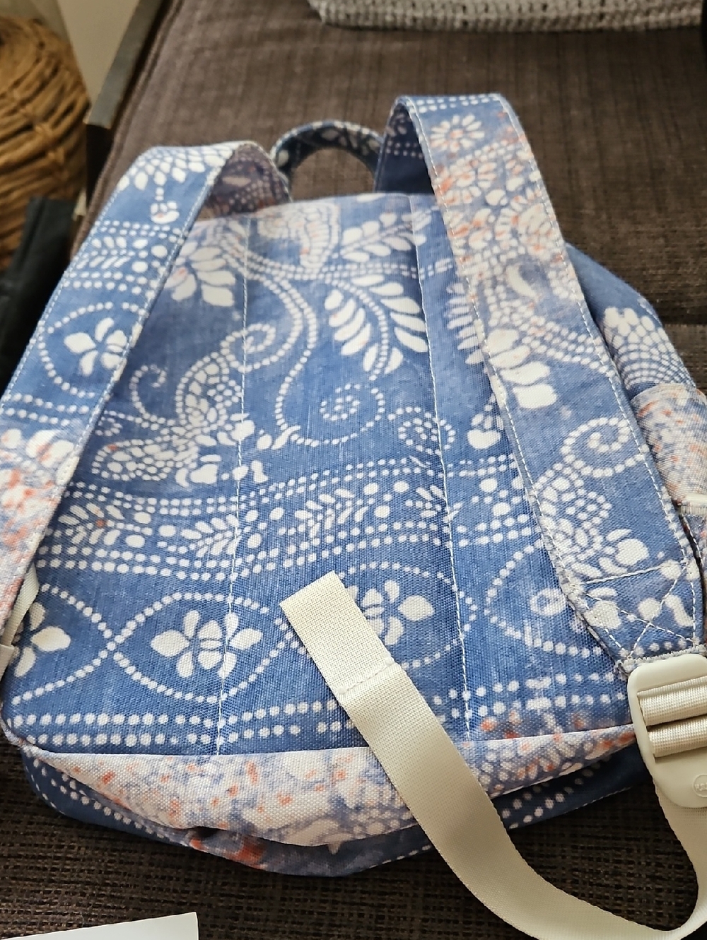 Herschel Supply Co Settlement Women's Chai Blue Mini Patterned Backpack - Picture 2 of 6